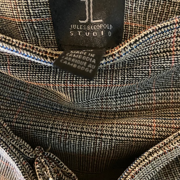 Jules & Leopold studio midi grey plaid pencil skirt - NWOT - size medium - Picture 4 of 9